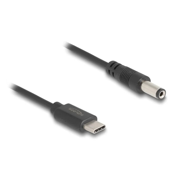 USB-C - DC plug kabel | 5,5 x 2,1mm | max. 5V/1,5A (7,5W) | 1 meter