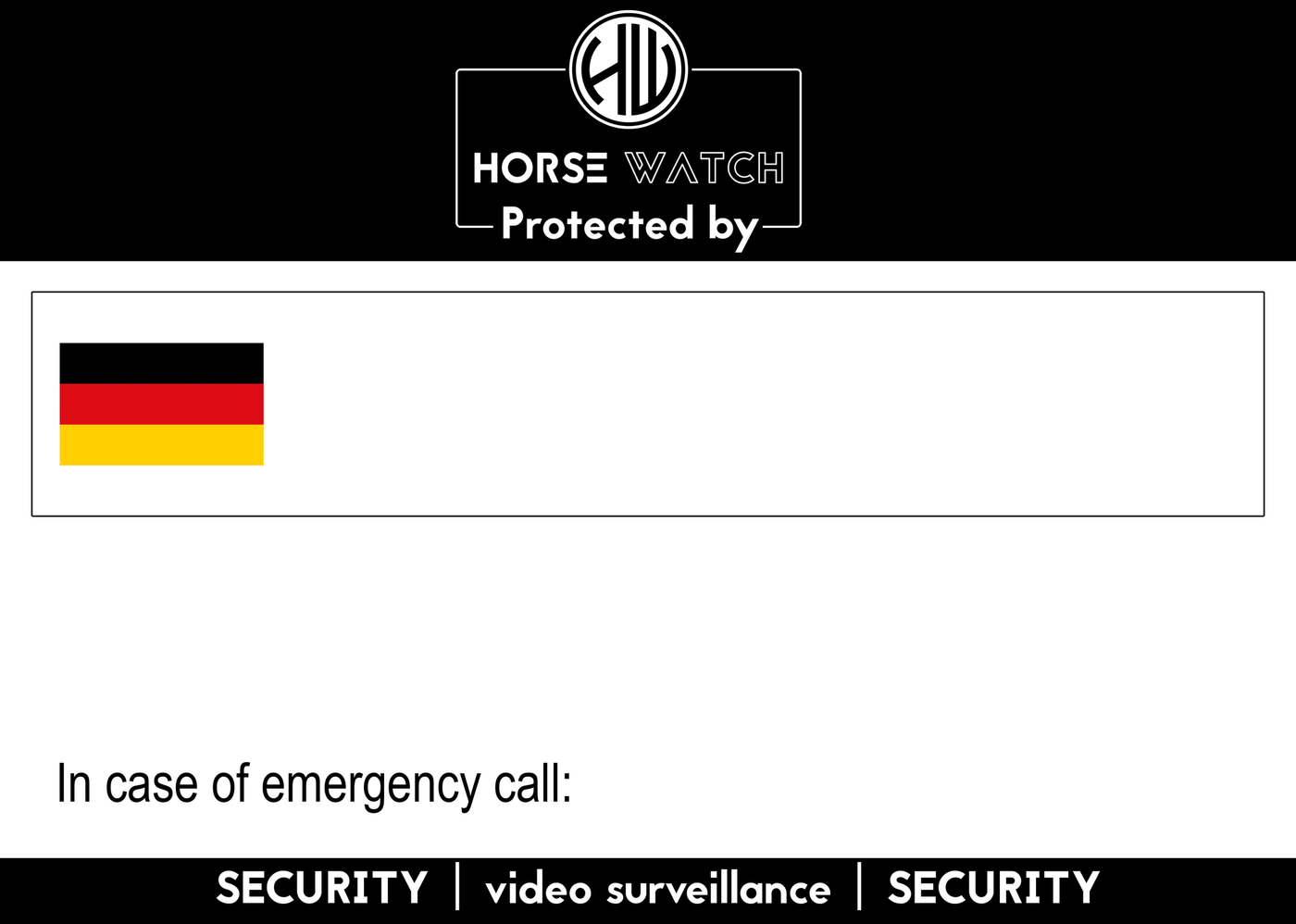 Horse Watch Magnetic Stable Board | DE
