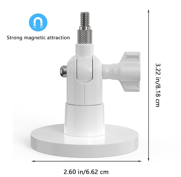 Magnetic mount for camera and solar panel
